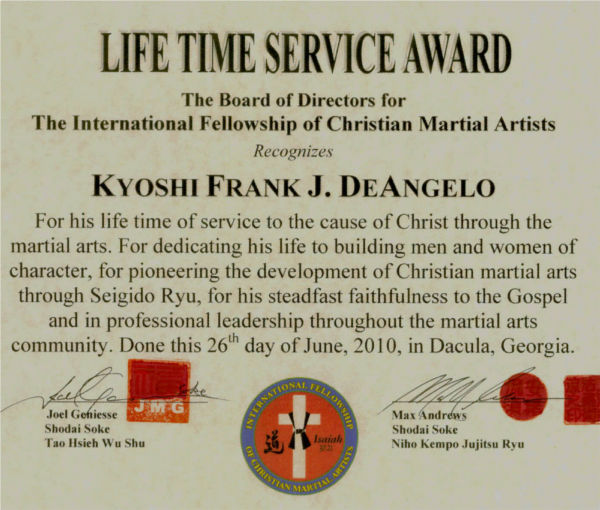 Lifetime Service Award